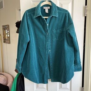 Teal Button-Up Shirt